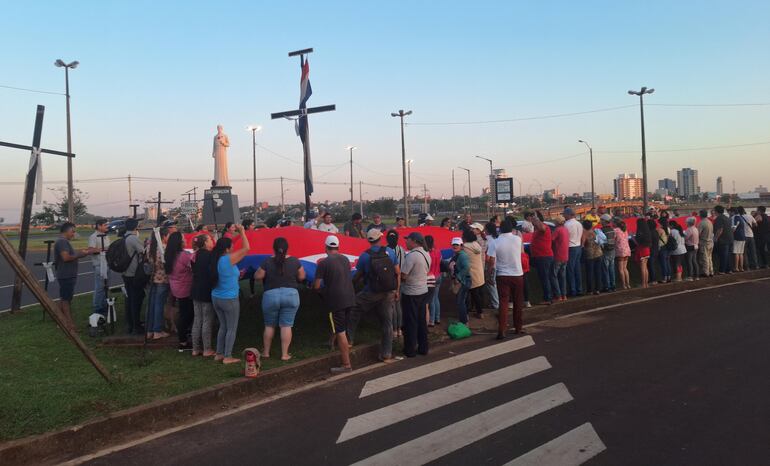 Manifestación en Encarnación.