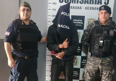 Derlis Adrián Martínez González, detenido.