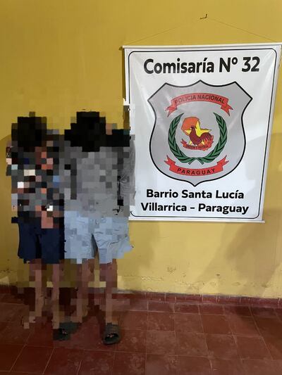 Adolescentes de 15 y 17 años detenidos en flagrancia.