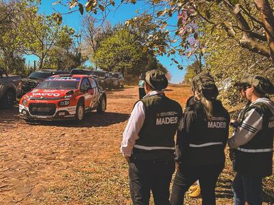 En el marco de la primera jornada del Rally Mundial en Paraguay funcionarios del Mades realizan varias acciones para proteger la biodiversidad de la zona de Itapúa.