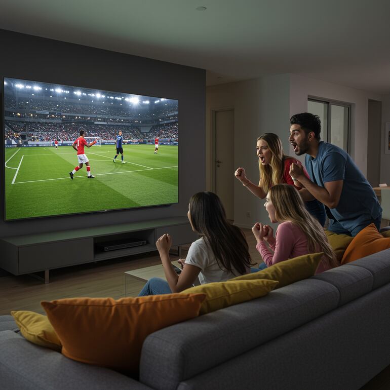 Ya no se trata solo de ver un partido, sino de montar un “miniestadio” que recree la atmósfera de las tribunas físicas.