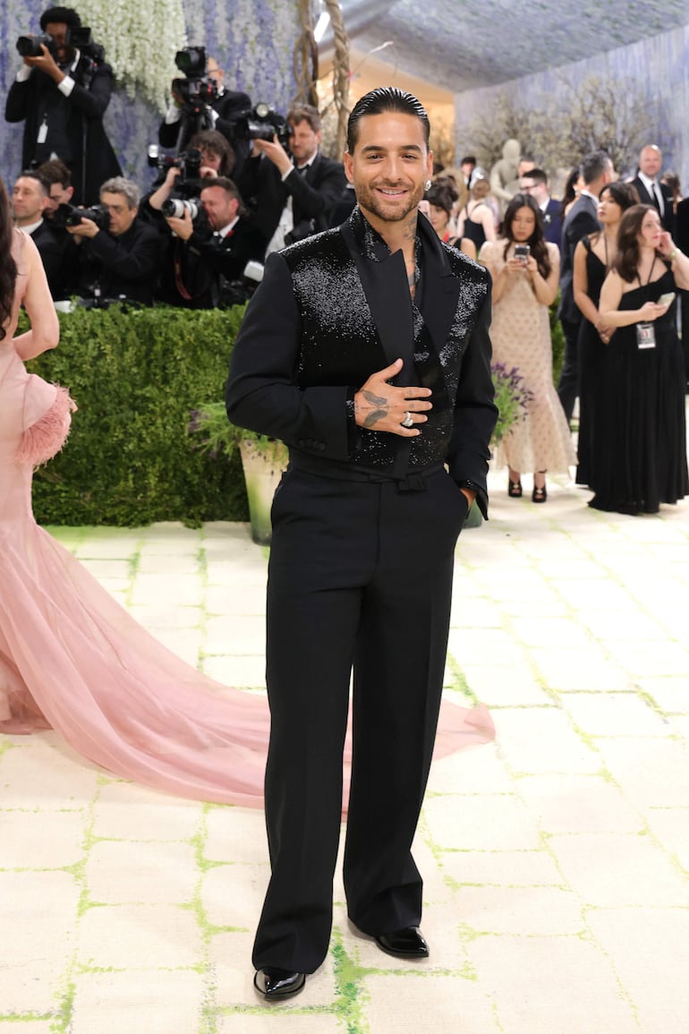 ¡Elegantísimo! Maluma llegó divino a la Met Gala 2026 en el Museo Metropolitnao de Arte de Nueva York. (Julian Hamilton/Getty Images/AFP)
