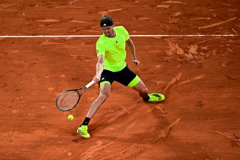 El alemán Alexander Zverev con otro bloqueo mental.