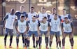 El equipo de Olimpia en el primer partido amistoso frente a Sportivo San Lorenzo. (Foto: @elClubOlimpia)
