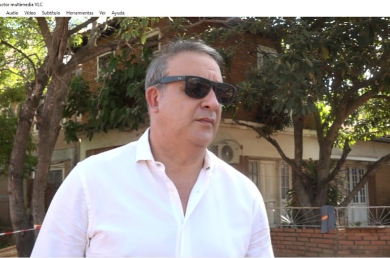 Diego Lansac abogado representante de vecinos del barrio Santo Domingo de Asunción.