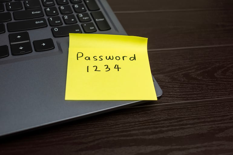 Concepto de contraseña, password, ciberseguridad, etcétera.