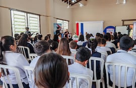 La presidenta de la Circunscripción Judicial, Rosalinda Guens, dio la apertura de la capacitación.