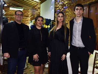 Adrián Rodas, Nathalia Villalba, Carolina Villamayor y Kevin Yaluff.