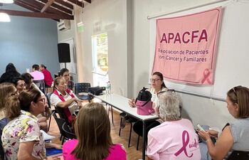 Miembros de la Asociación de Pacientes con Cáncer y Familiares (Apacfa).