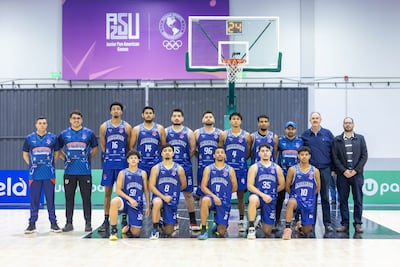 Plantel del Deportivo Amambay que está cumpliendo su mejor campaña en la Liga Nacional de Básquetbol, metiéndose entre los cuatro mejores del Clausura.