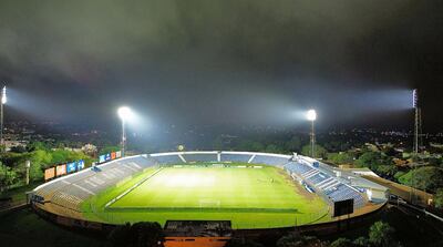 El estadio Río Parapití de Pedro Juan Caballero, listo para albergar nuevamente partidos nocturnos.