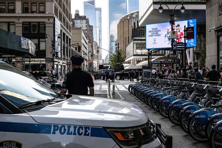 La Policía de Nueva York montó un gran operativo de seguridad para la celebración de la boda de Taylor Swift y Travis Kelce en la ciudad.