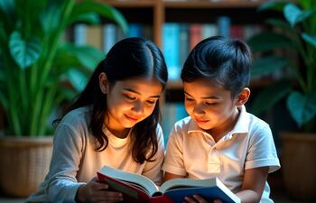 Imagen promocional de la colección “Todos los niños con sus libros”.