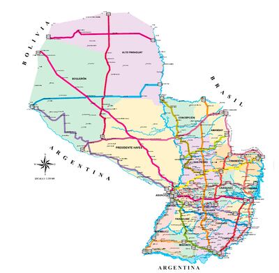 El origen de los pueblos y 
caminos en el Paraguay