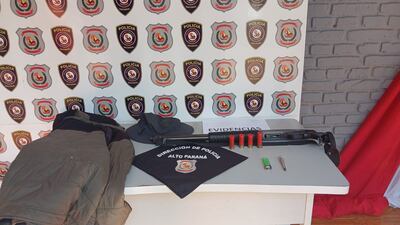 La escopeta del guardia de seguridad fue incautado por disposición del Ministerio Público.