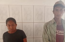 Raquel Pereira Ferreira (19) y Amado Zárate Romero (27), imputados.