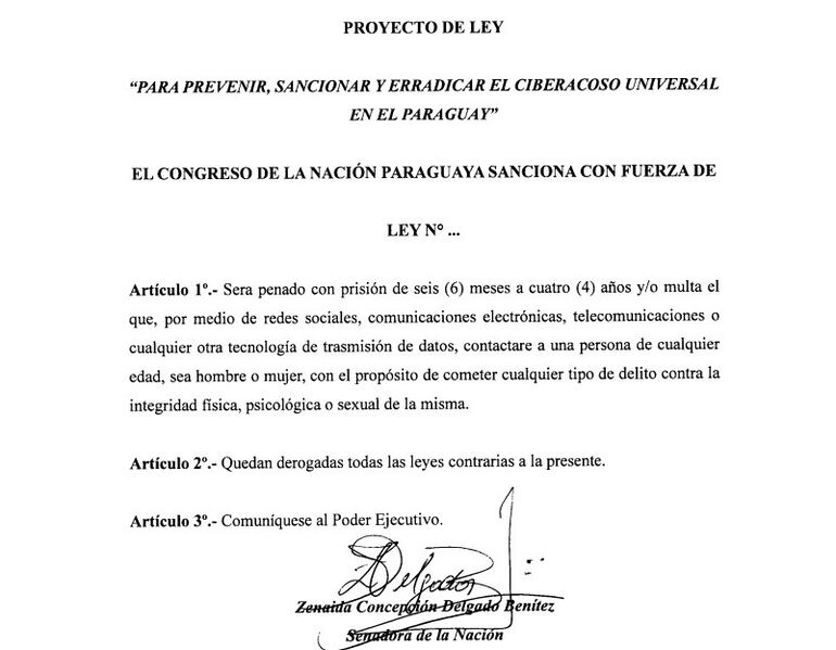 Proyecto de ley de Zeneida Delgado.