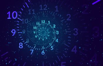 Concepto de viajes en el tiempo.