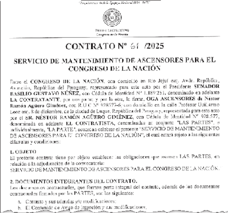 El contrato firmado con en diciembre de 2025 con Oga Ascensores, sin embargo, incluyó los seis nuevos ascensores entre los 16 que recibirán mantenimiento “preventivo, predictivo y correctivo”.