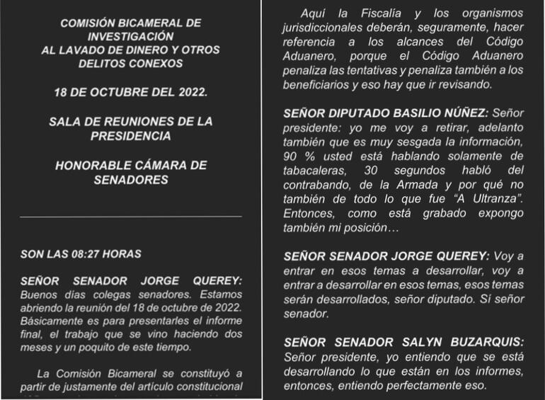 Supuestas actas mostradas por "Bachi" con las que justifica su desconocimiento del caso de "Lalo" Gómes.