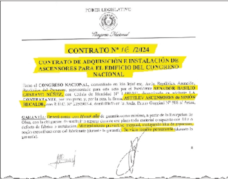 El contrato firmado  con Astelev en 2024 prevé   mantenimiento durante al menos un año desde  la instalación.