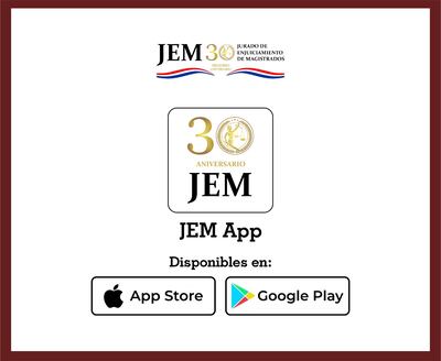 Aplicación (APP) que lanzó el Jurado de Enjuiciamiento de Magistrados (JEM) para utilizarla en teléfonos móviles.