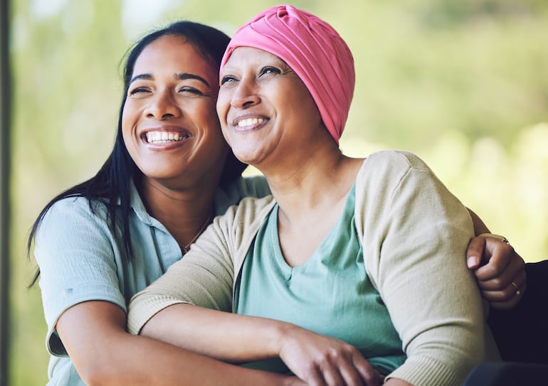 Concepto de superviviente de cáncer.