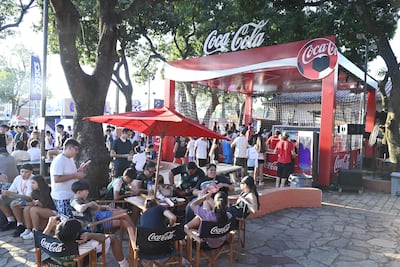 Stand de Coca-Cola en el Intercolegial ASA 2026.