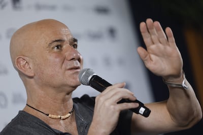 André Agassi (55 años), leyenda del tenis, en Río de Janeiro.