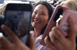 Keiko Fujimori, candidata a la Presidencia de Perú.