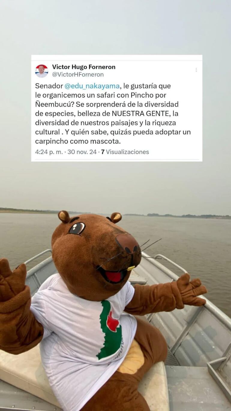 El gobernador del departamento de Ñeembucú, Víctor Hugo Fornerón, reaccionó a las declaraciones del senador Eduardo Nakayama.