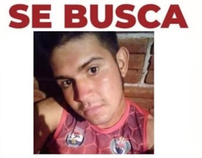 Fidel Ramón Flores Vera, de 23 años, con paradero desconocido.