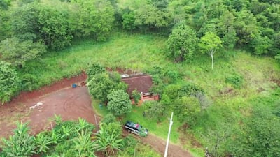 La casa donde la víctima estaba en cautiverio. 