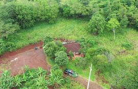 La casa donde la víctima estaba en cautiverio.