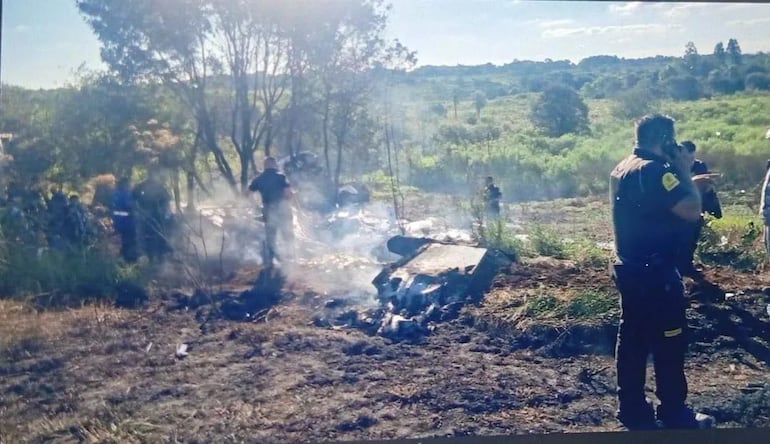 Una aeronave cayó en Minga Guazú en cercanías del Aeropuerto Guaraní