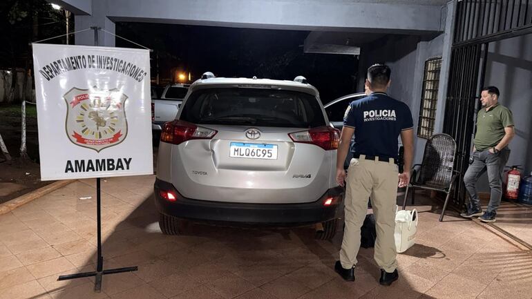 Un vehículo fue incautado del poder del brasileño detenido.