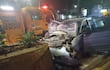 Conductor quedó gravemente herido tras estrellarse contra el paseo central de Mariscal López
