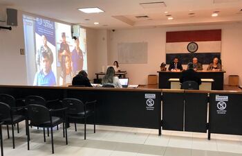 Juicio vía teleconferencia.