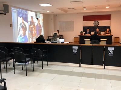 Juicio vía teleconferencia.