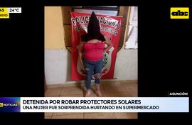 Video: Detenida por robar protectores solares