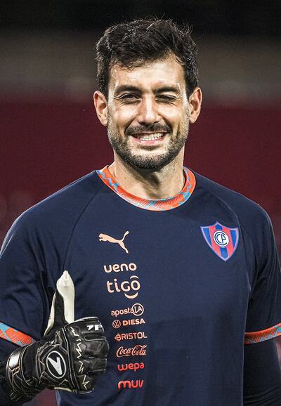 Alexis Martín Arias (32 años), arquero titular de Cerro Porteño.