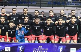 "Murió el futsal" decía la camiseta con la que Afemec salió al partido revancha de las semifinales de la Liga Premium de Futsal FIFA 2024.
