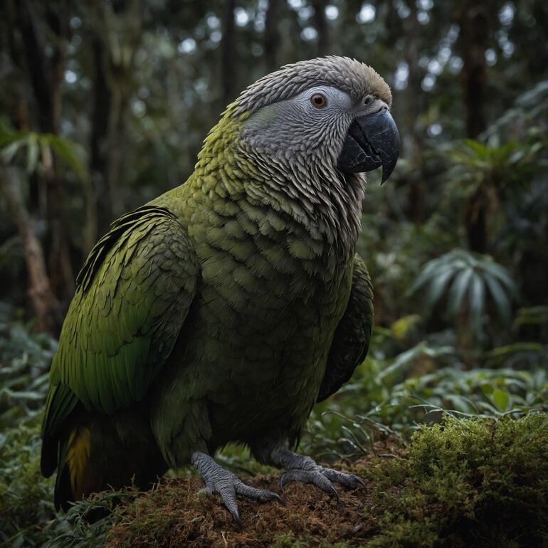 Kakapo de Nueva Zelanda.