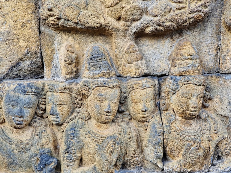 Borobudur, Isla de Java, Indonesia.