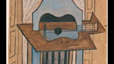 naturaleza muerta con guitarra picasso