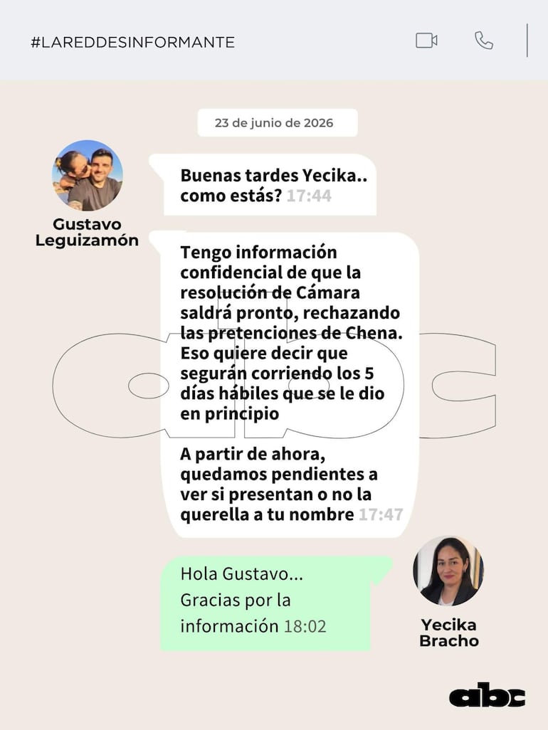 Abogado anticipó detalles de fallo que frenaba la investigación.