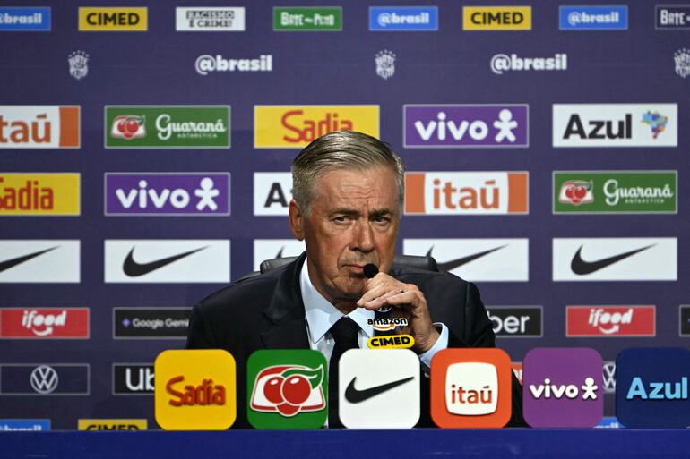 El italiano Carlo Ancelotti, entrenador de Brasil. 