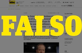 Alerta con presunta estada utilizando diseño colores y características de la página web de ABC Digital.