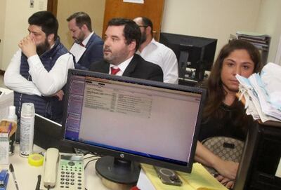 Audiencia preliminar de Patricia Samudio y su esposo José Costa Perdomo por el caso agua tónica.