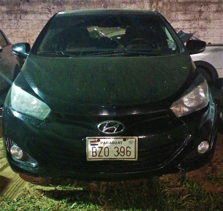 El automóvil que tenía en su poder el concejal Digno Aliendre.